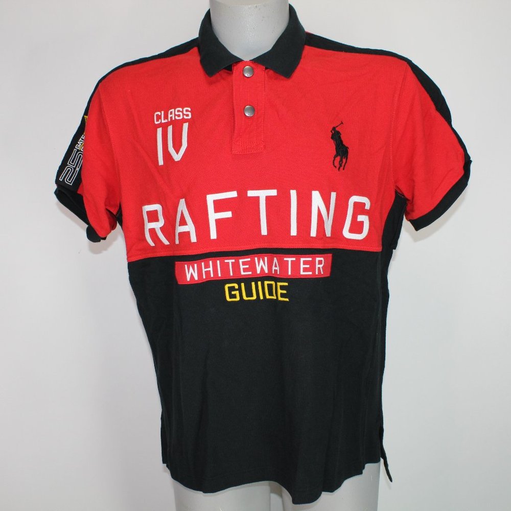 Polo by Ralph Lauren Rafting Men's XL Colorblock Custom Fit S/S Polo Shirt